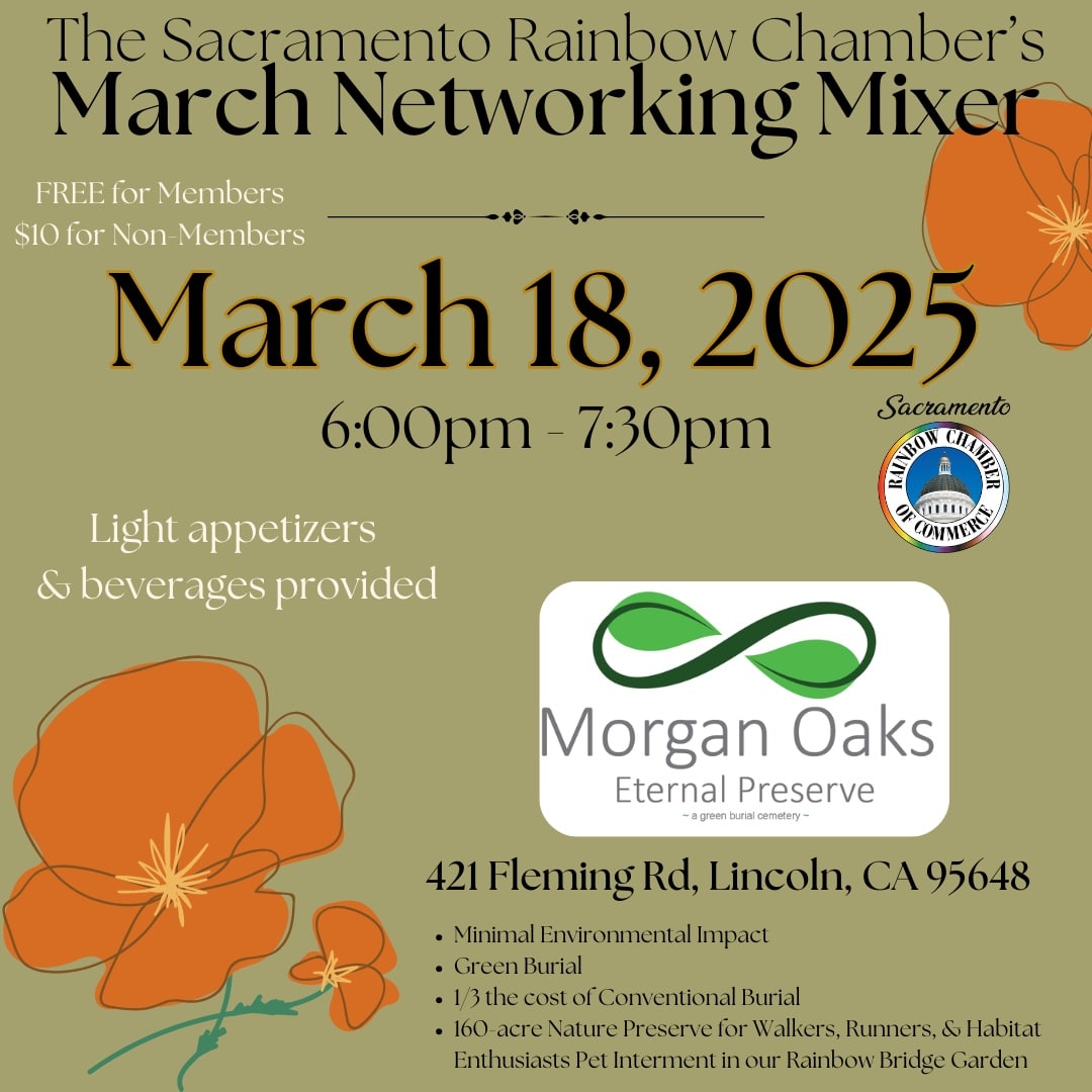 Sacramento Rainbow Chamber March Networking Mixer flyer