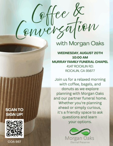 Coffee & Conversation Flyer August